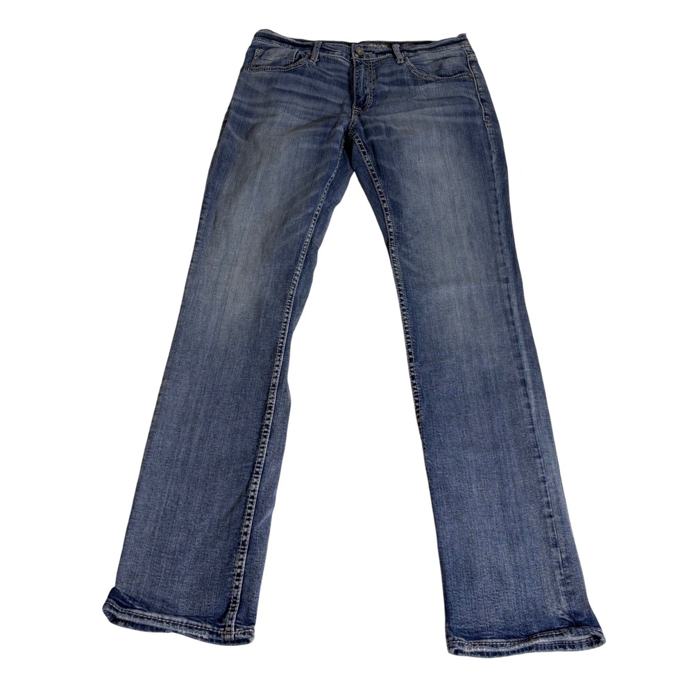 BKE Jake Straight Leg Jeans Mens 33XL Medium Wash Blue Denim